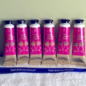🌟NEW🌟 Bath & Body Works Pink Pineapple Sunrise 5 pc mini hand cream set